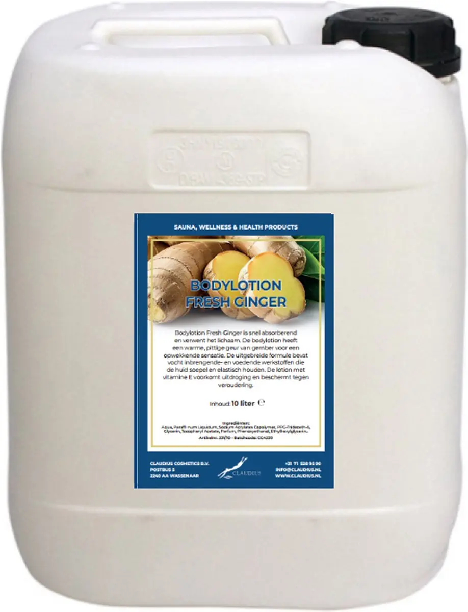 Splashbox Cosmetics Bodylotion Fresh Ginger 10L