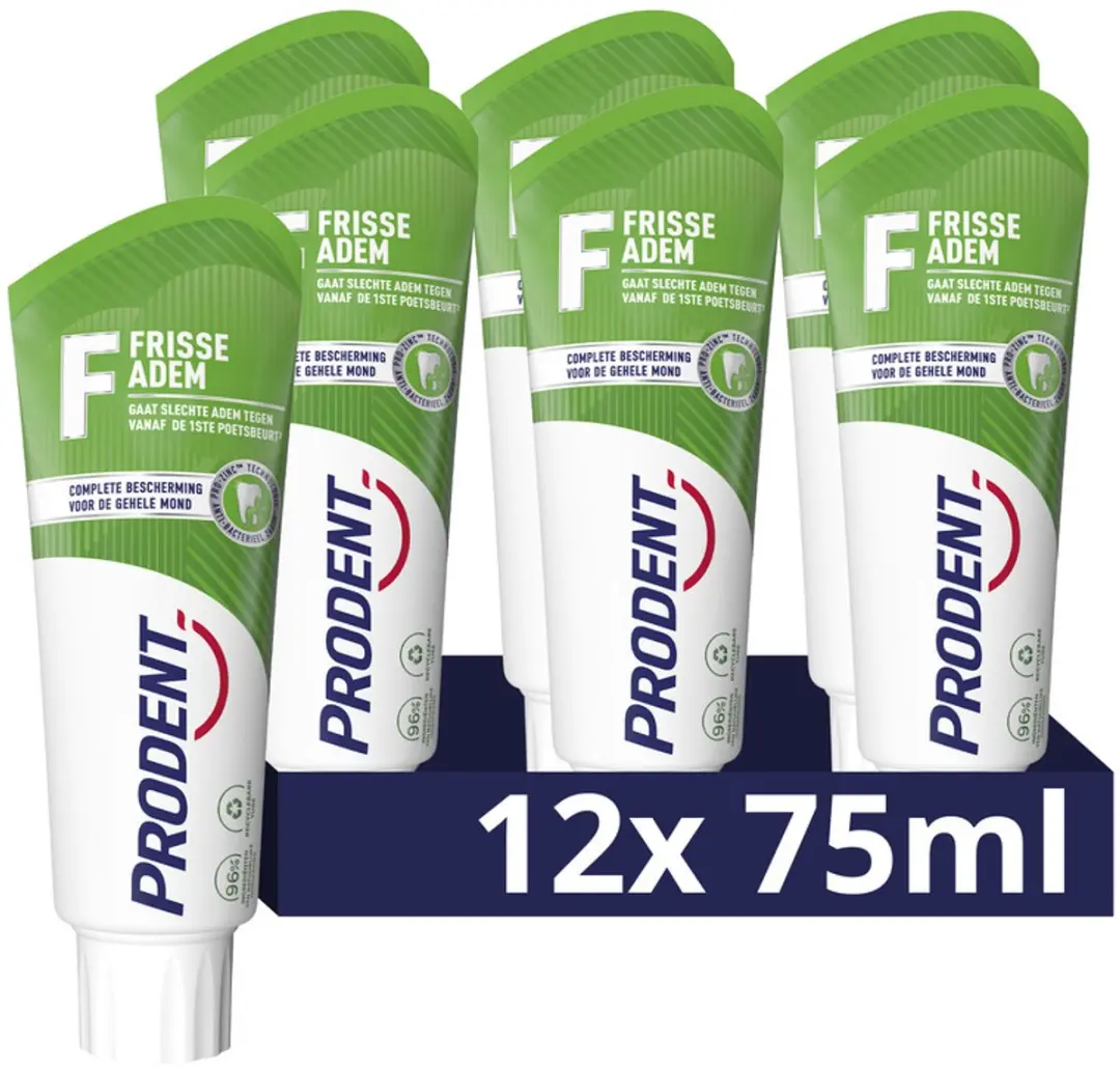 Prodent Tandpasta Frisse Adem 12x75ml