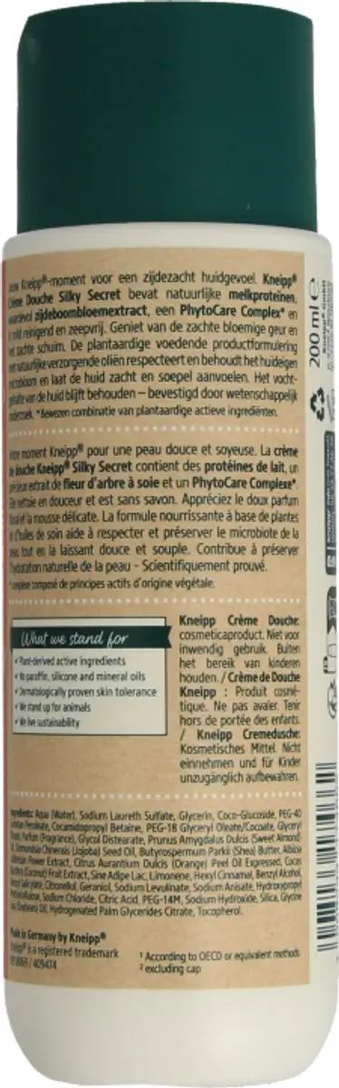 Kneipp Douchecreme Silky Secret 200ml