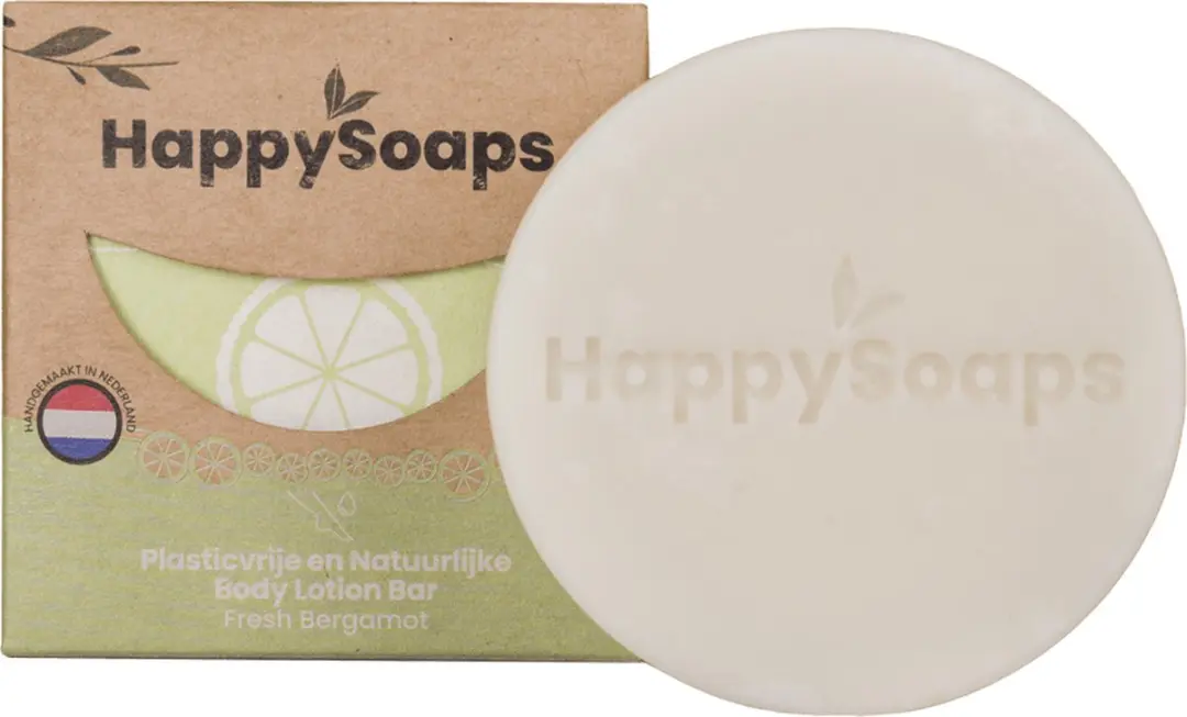 HappySoaps Body Lotion Bar Fresh Bergamot 65g