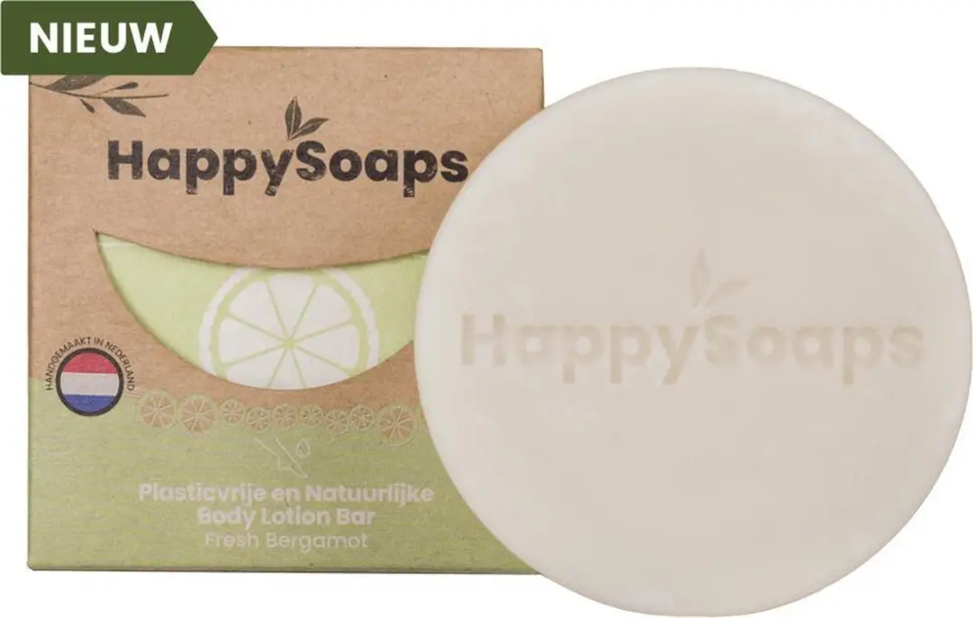 HappySoaps Body Lotion Bar Fresh Bergamot 65g