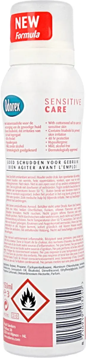 Odorex Deo Spray Sensitive Care 150ml