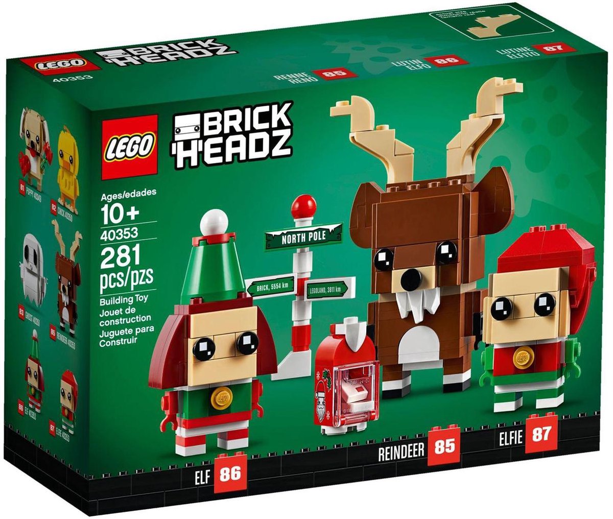 LEGO BrickHeadz - 40353- Rendier met Kerst Elven