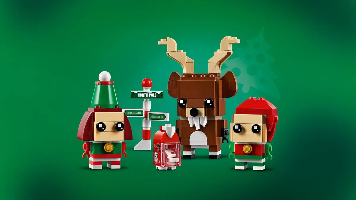 LEGO BrickHeadz 40353 Rendier met Kerst Elven - 281 Stukken - Multikleur - afbeelding 6 van 6