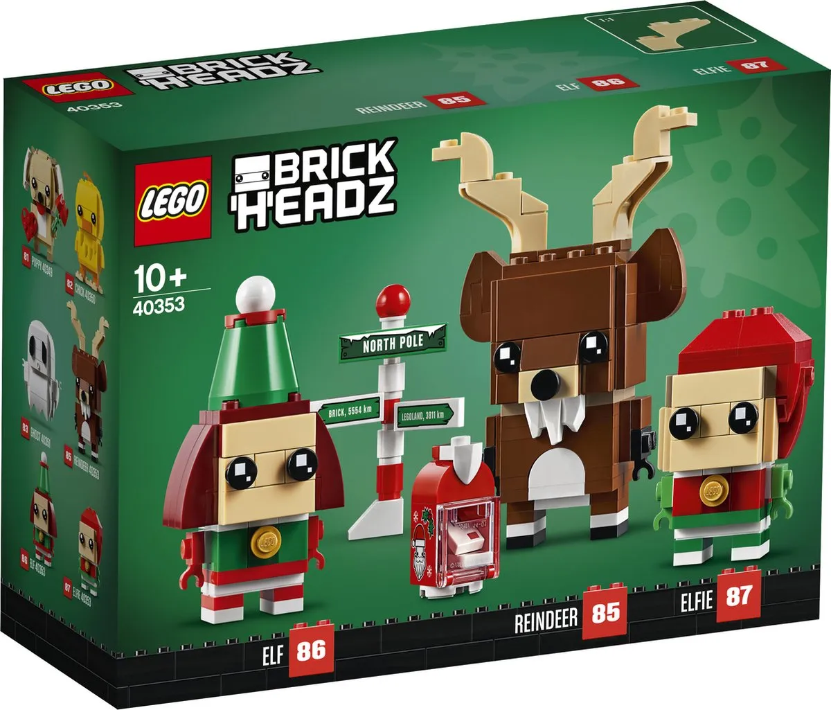 LEGO BrickHeadz 40353 Rendier met Kerst Elven