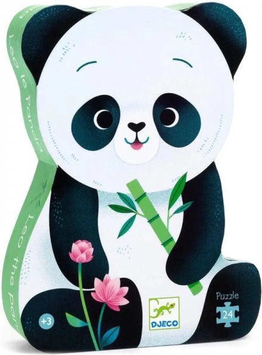 Djeco Panda Puzzel Léo 24 Stuks - Meerkleurig