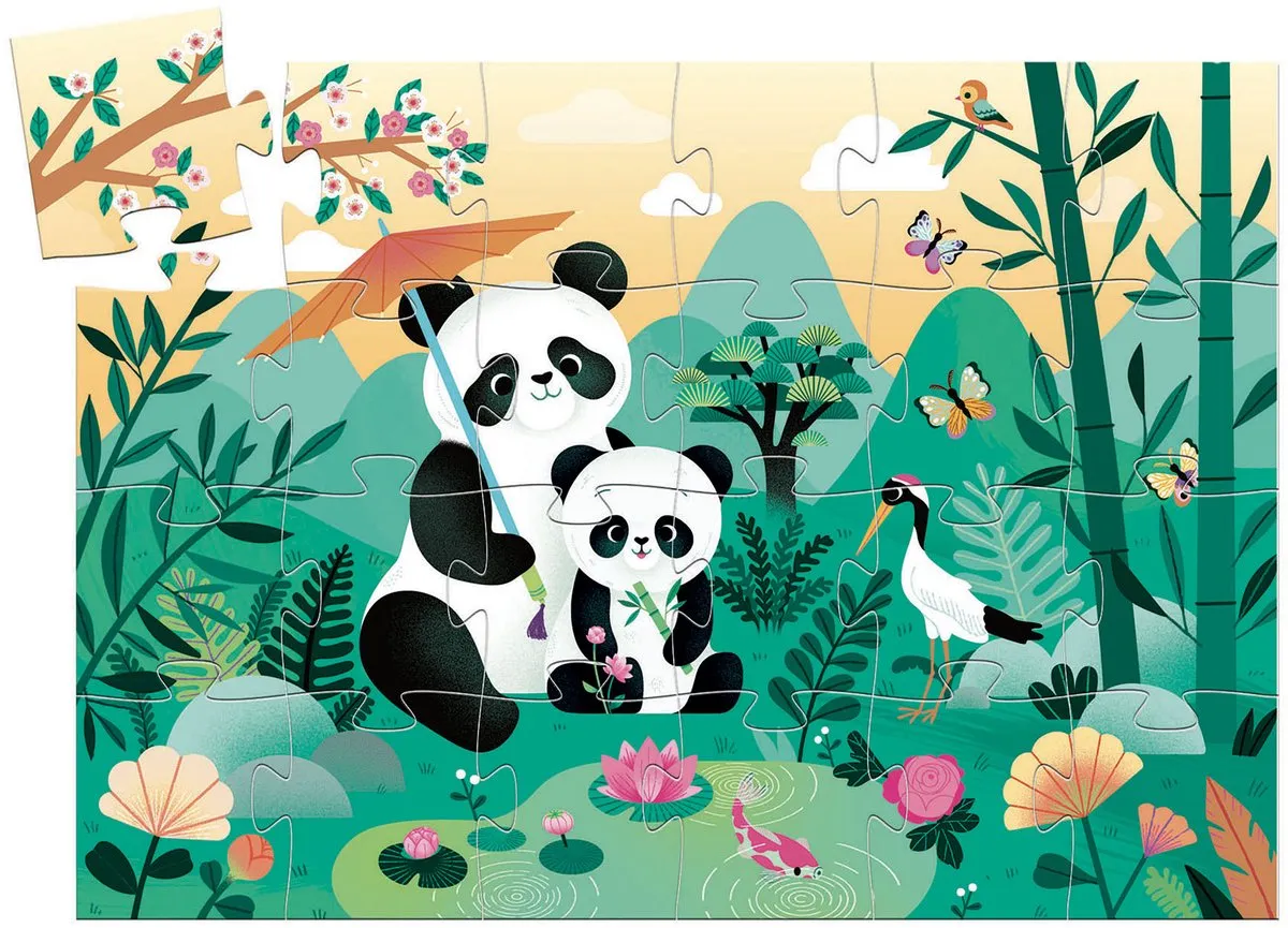 Djeco Panda Puzzel Léo 24 Stuks