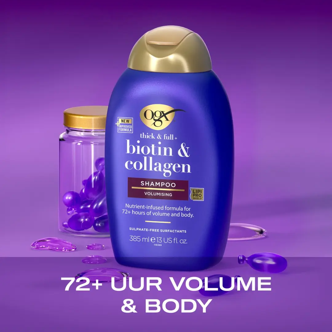 OGX Volumizing Shampoo Biotine & Collageen 6x385ml