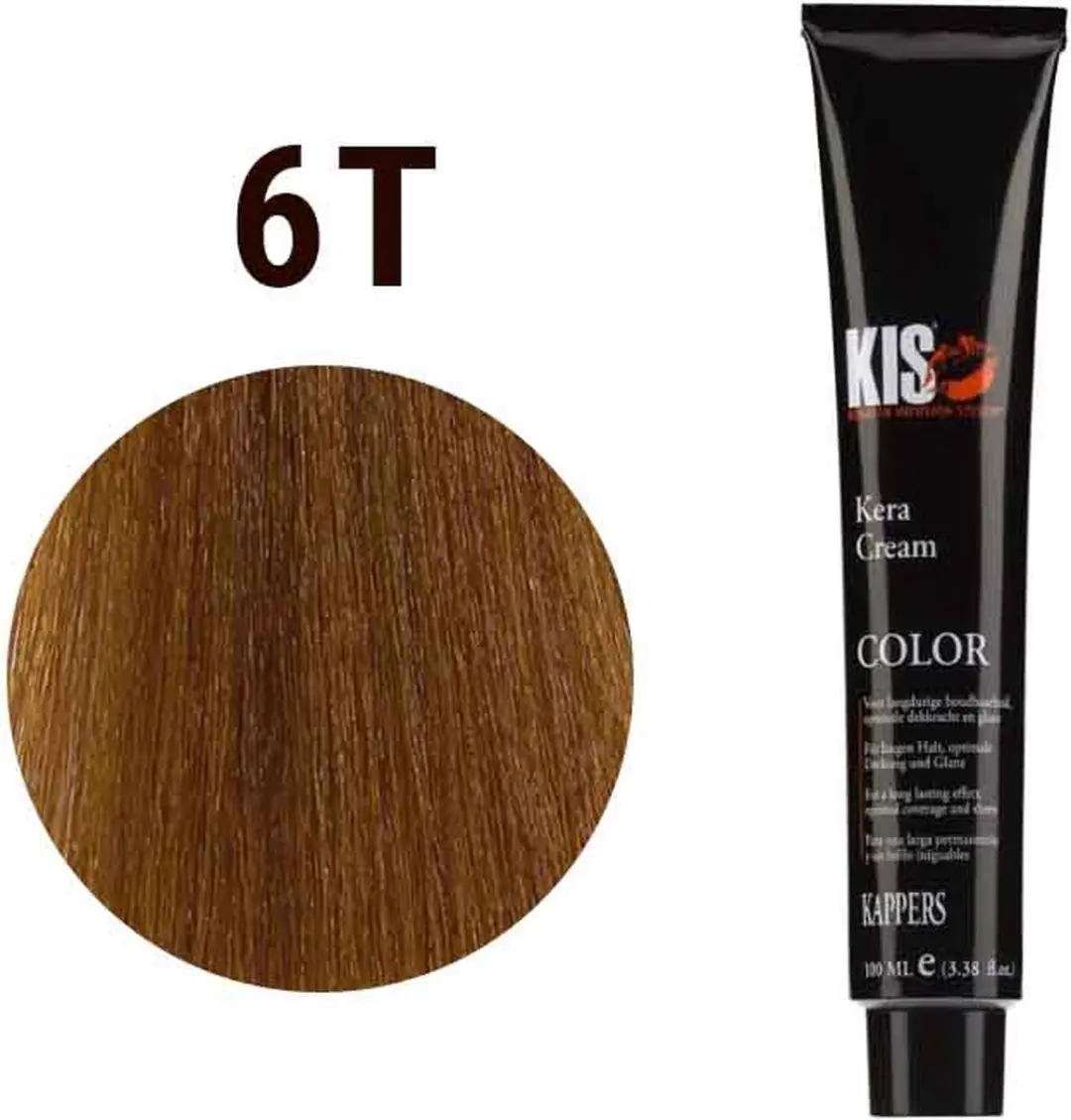 KIS KeraCream Color Permanent Haarkleuring 150ml - Donker Blond 6T