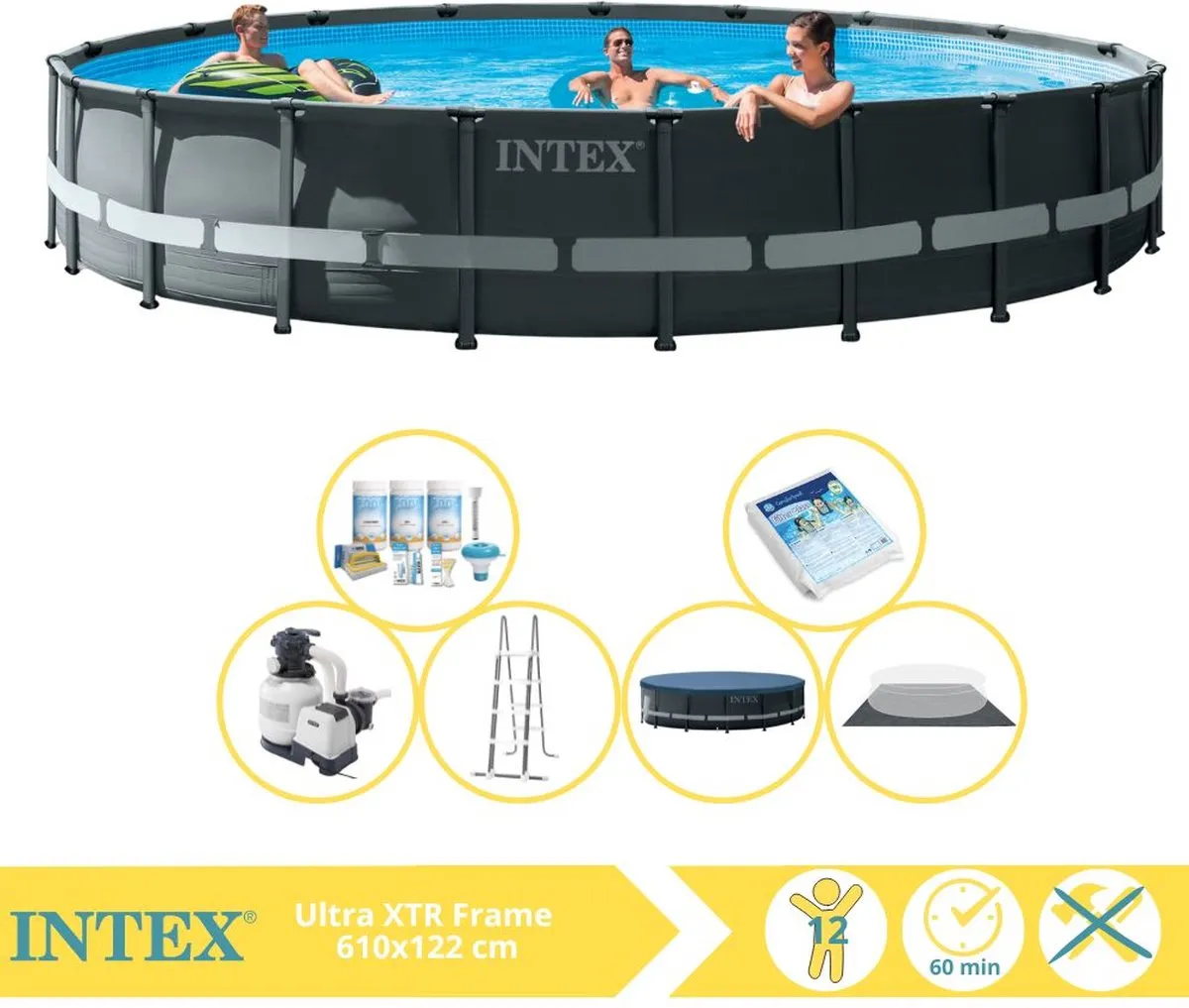 Intex Ultra XTR Frame Zwembad 610x122cm