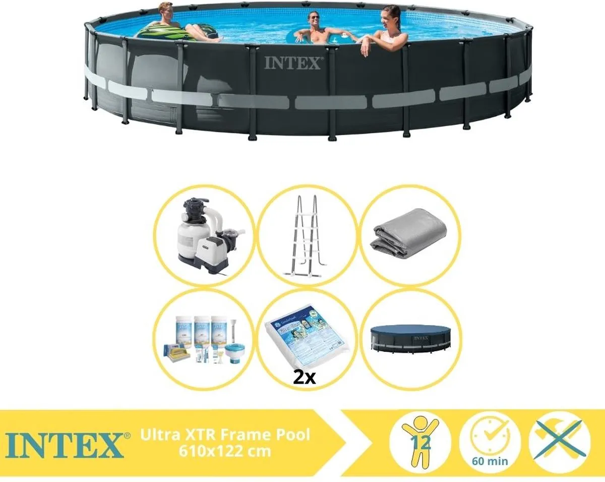 Intex Ultra XTR Frame Zwembad 610x122cm - 30.079L - MPN 26334GN