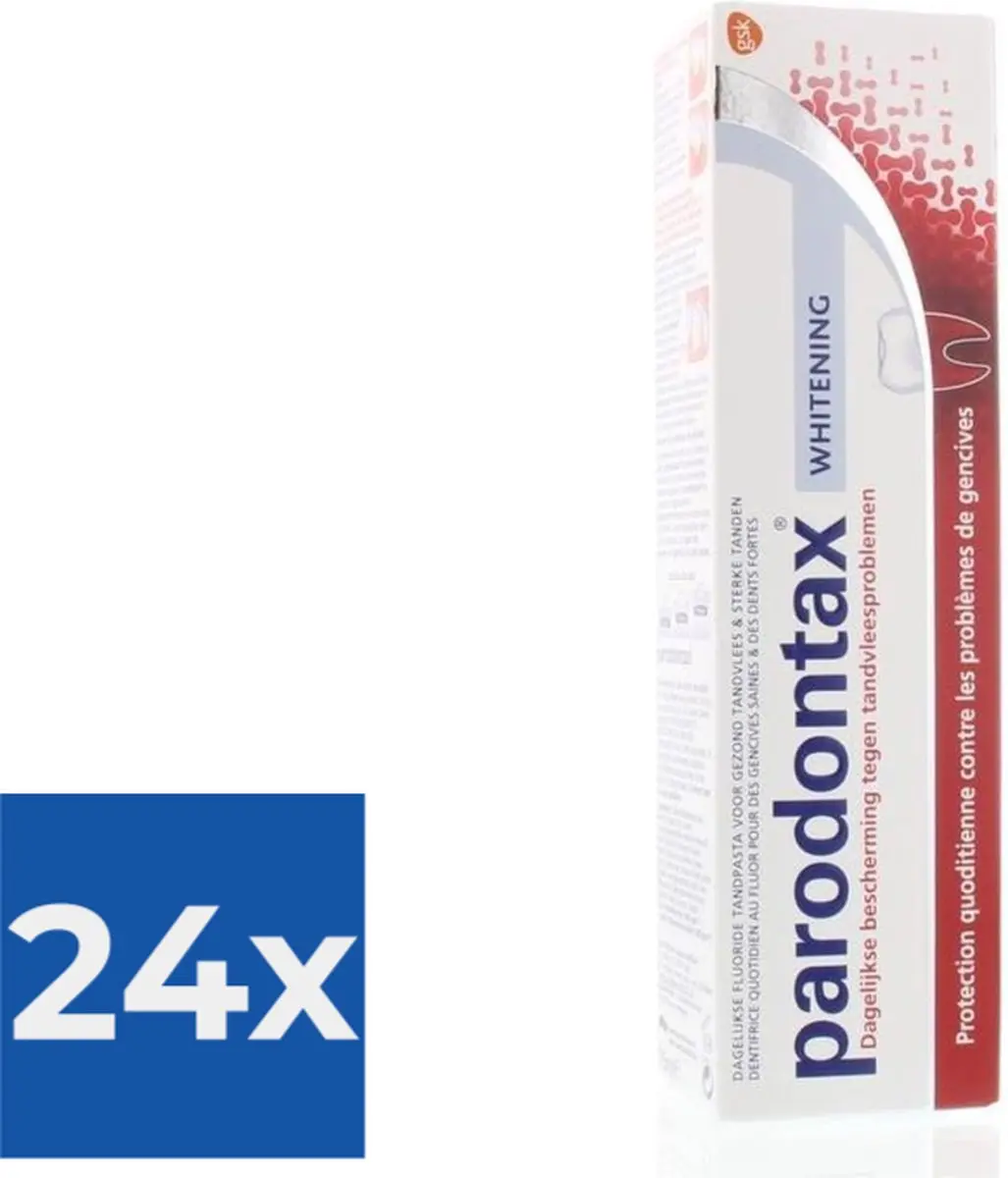 Parodontax Whitening Tandpasta 75ml - 24 Stuks