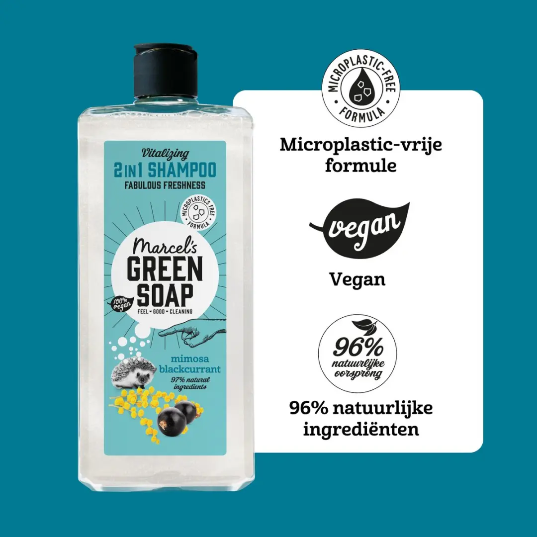 Marcel's Green Soap 2-in-1 Shampoo Mimosa & Zwarte Bes - 6x300ml