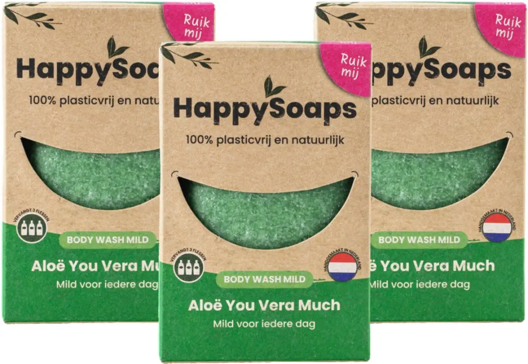 HappySoaps Aloe You Vera Much Body Wash Bar