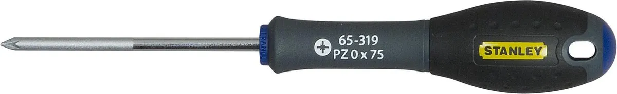 Stanley FatMax Pozidriv PZ0 Schroevendraaier 75mm - Geel