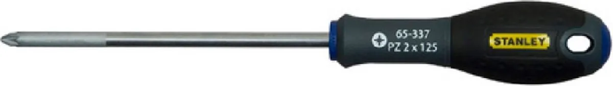 Stanley FatMax Pozidriv PZ0 Schroevendraaier 75mm - Geel