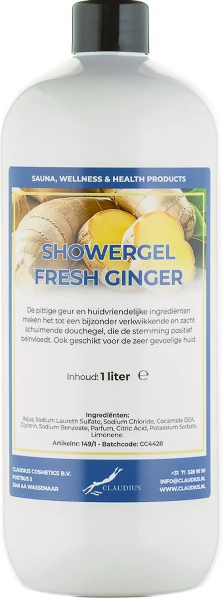 Splashbox Cosmetics Douchegel Fresh Ginger 1L