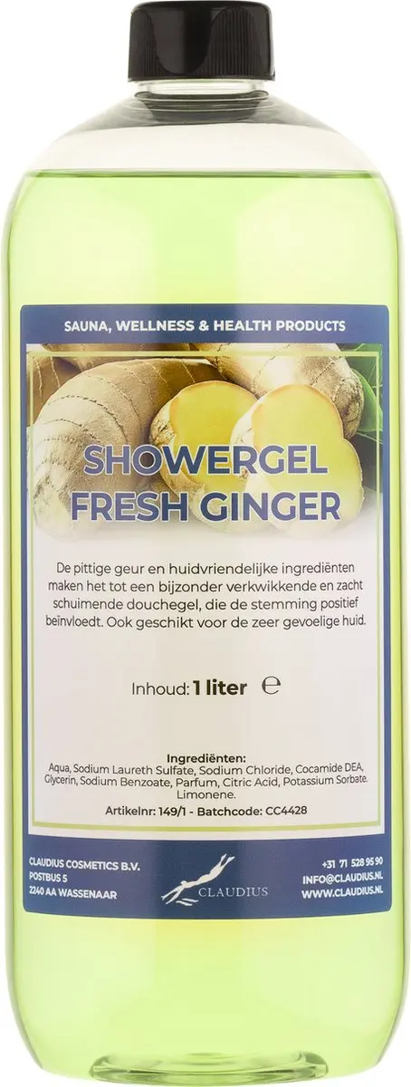 Splashbox Cosmetics Douchegel Fresh Ginger 1L