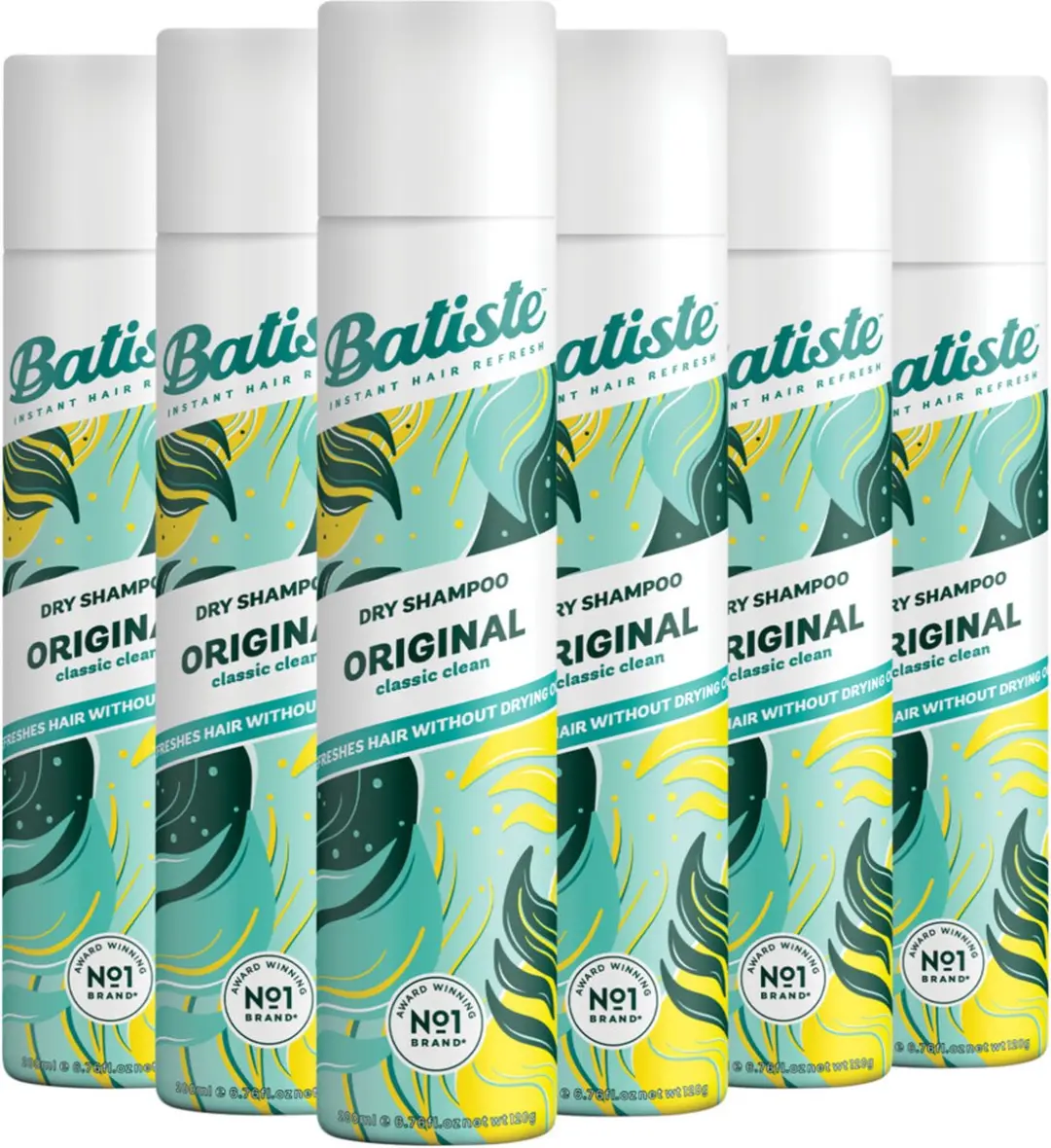 Batiste Droogshampoo Original 6x200ml