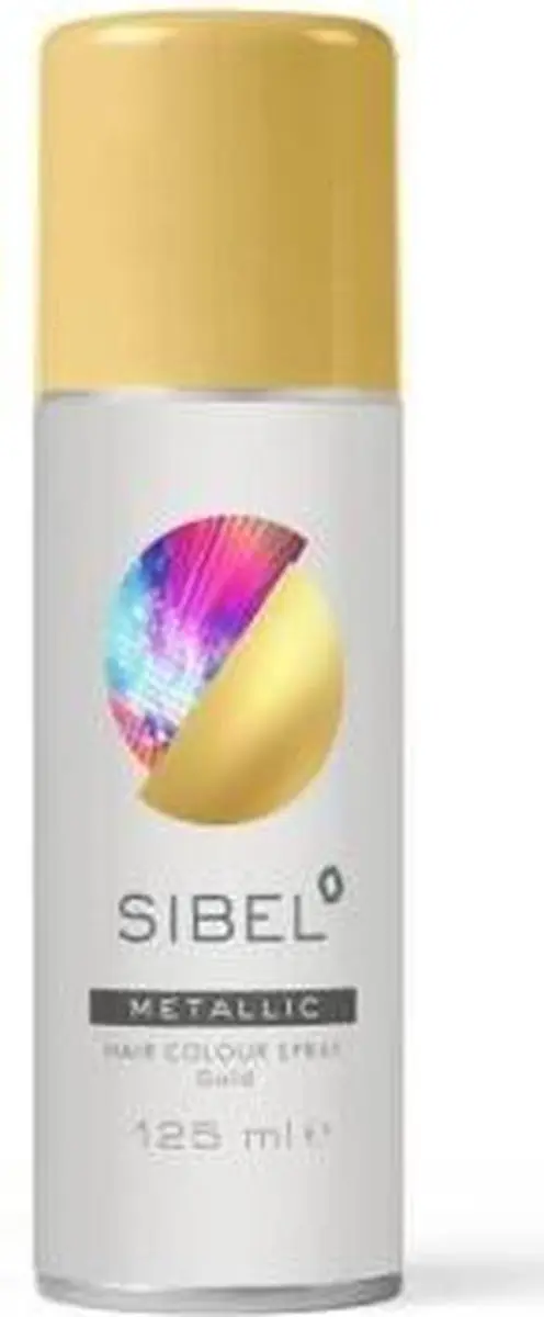 Sibel Metallic Hair Colour Spray Goud - 125ml