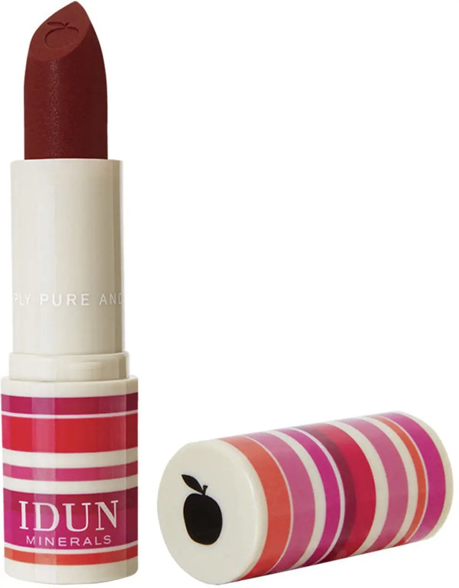 Idun Minerals Lipstick Matt Vinbar - Wijnrood 4g