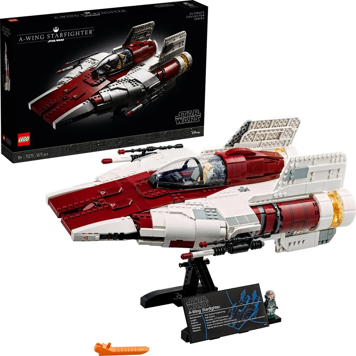LEGO Star Wars UCS A-wing Starfighter 75275 - 1673 Onderdelen