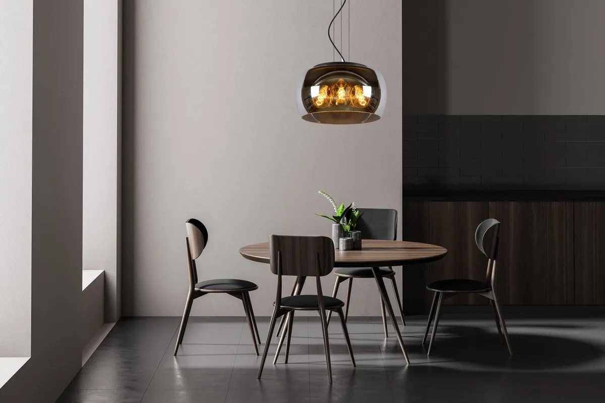 Lucide Olivia Hanglamp Ø40cm - 3xE27 Fumé