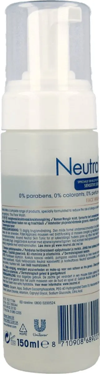 Neutral 0% Face Wash Gezichtsreiniging 150ml