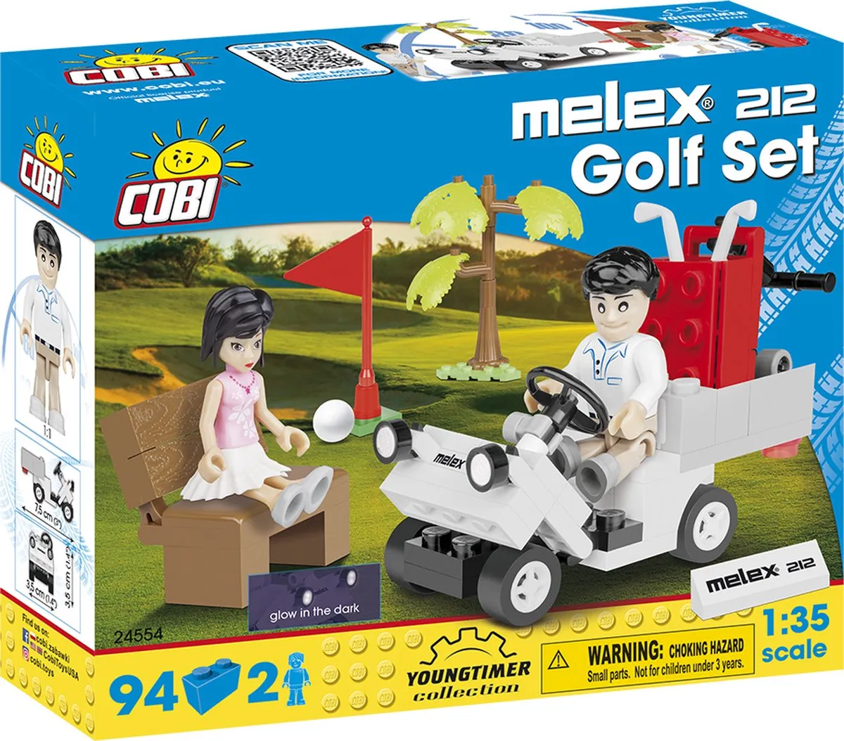 Cobi Golf Auto 94-delig Constructiespeelgoed