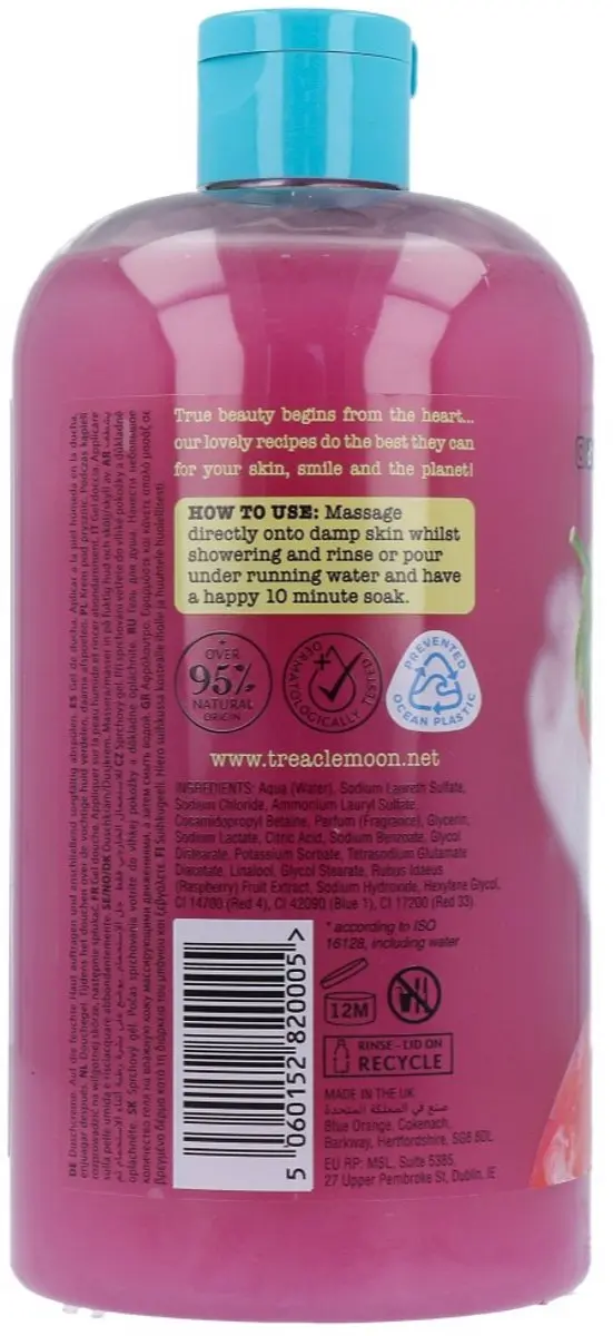 Treaclemoon The Raspberry Kiss Bad & Douchegel 500ml