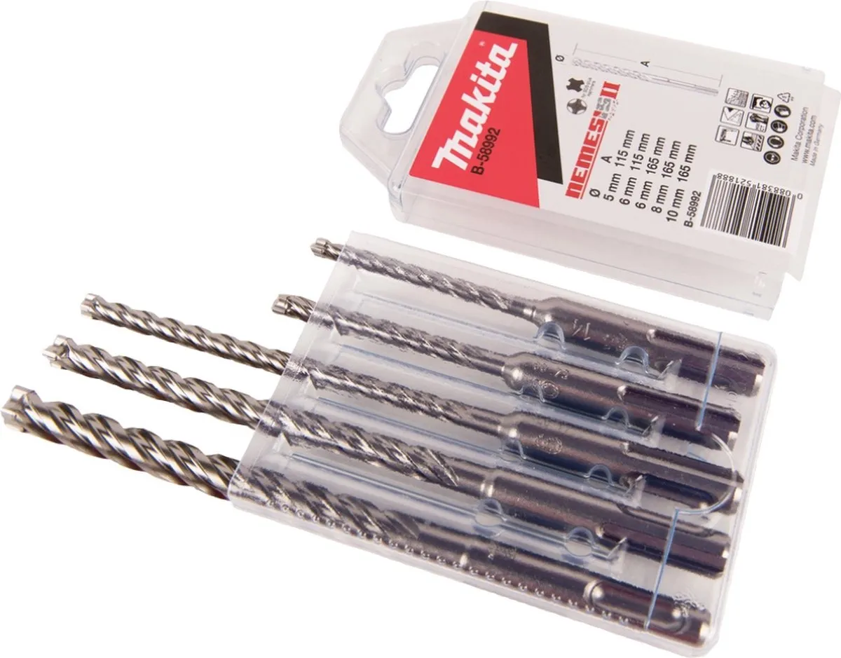 Makita SDS Plus Steenboren 5-delig - Beton/Steen
