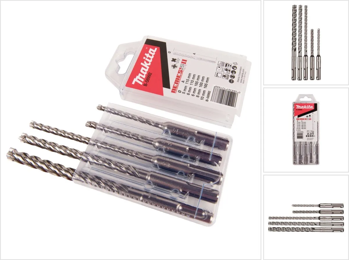 Makita SDS Plus Steenboren 5-delig - Beton/Steen
