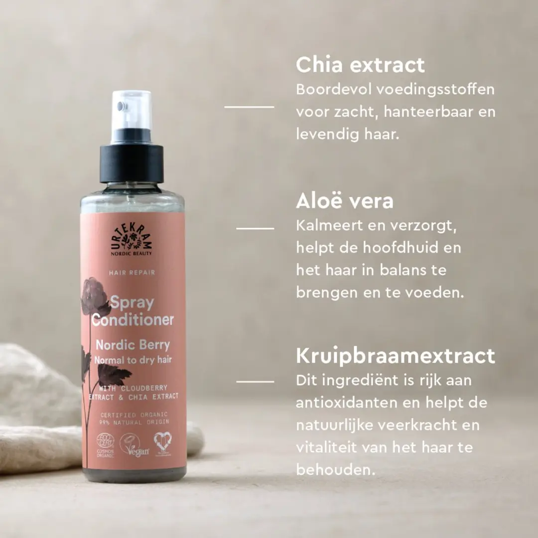 Urtekram Nordic Berry Spray Conditioner 250ml