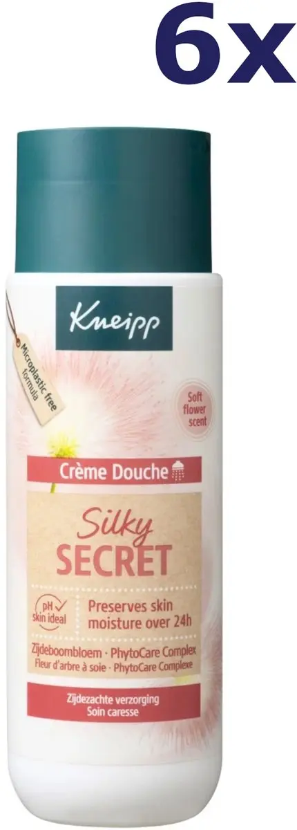 Kneipp Douchegel Silky Secret 200ml - 6 Stuks