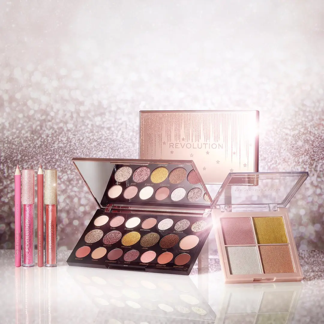 Makeup Revolution Ultimate Lights Cheek Glow Palette - 16g - 4 Stuks
