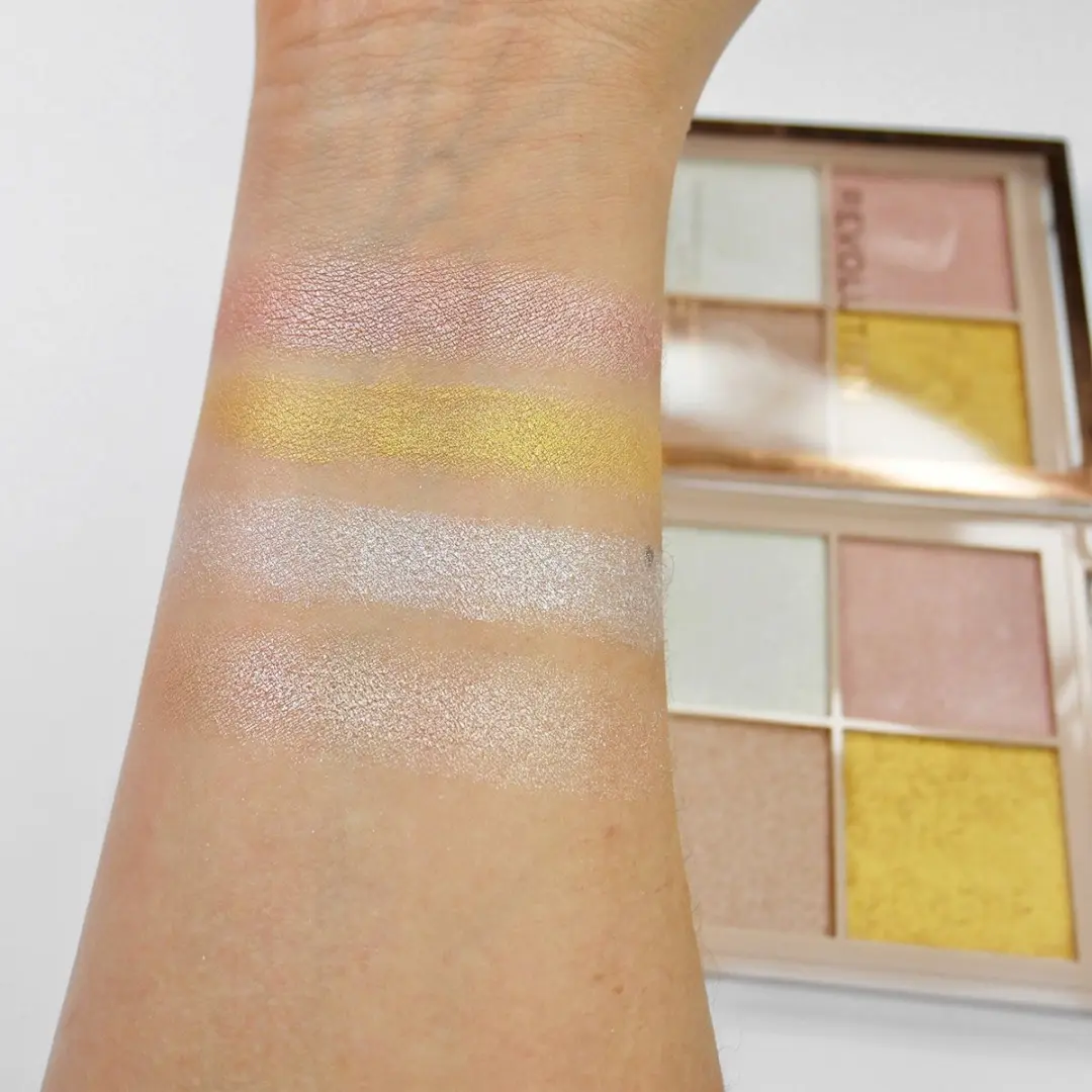 Makeup Revolution Ultimate Lights Cheek Glow Palette - 16g - 4 Stuks