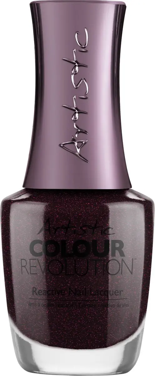 Artistic Nail Design Colour Revolution Berry Glitter Nagellak 15ml