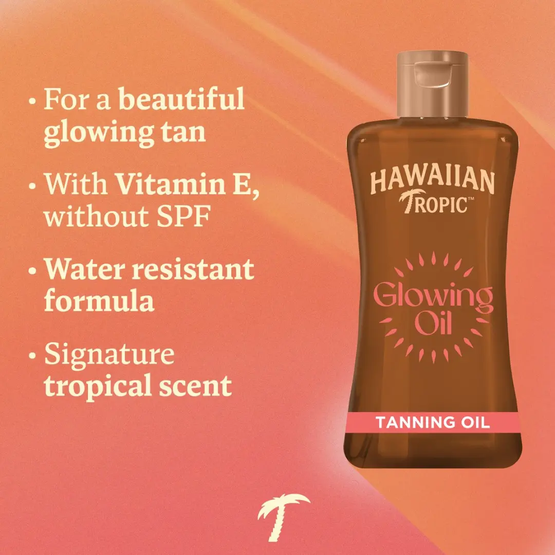 Hawaiian Tropic Glowing Tanning Oil 200ml