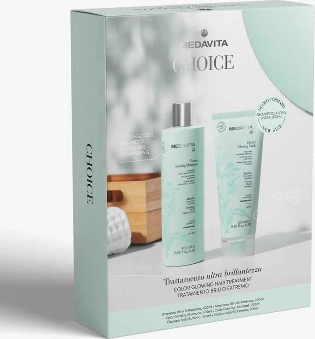 Medavita Choice Glowing Shampoo & Mask Kit