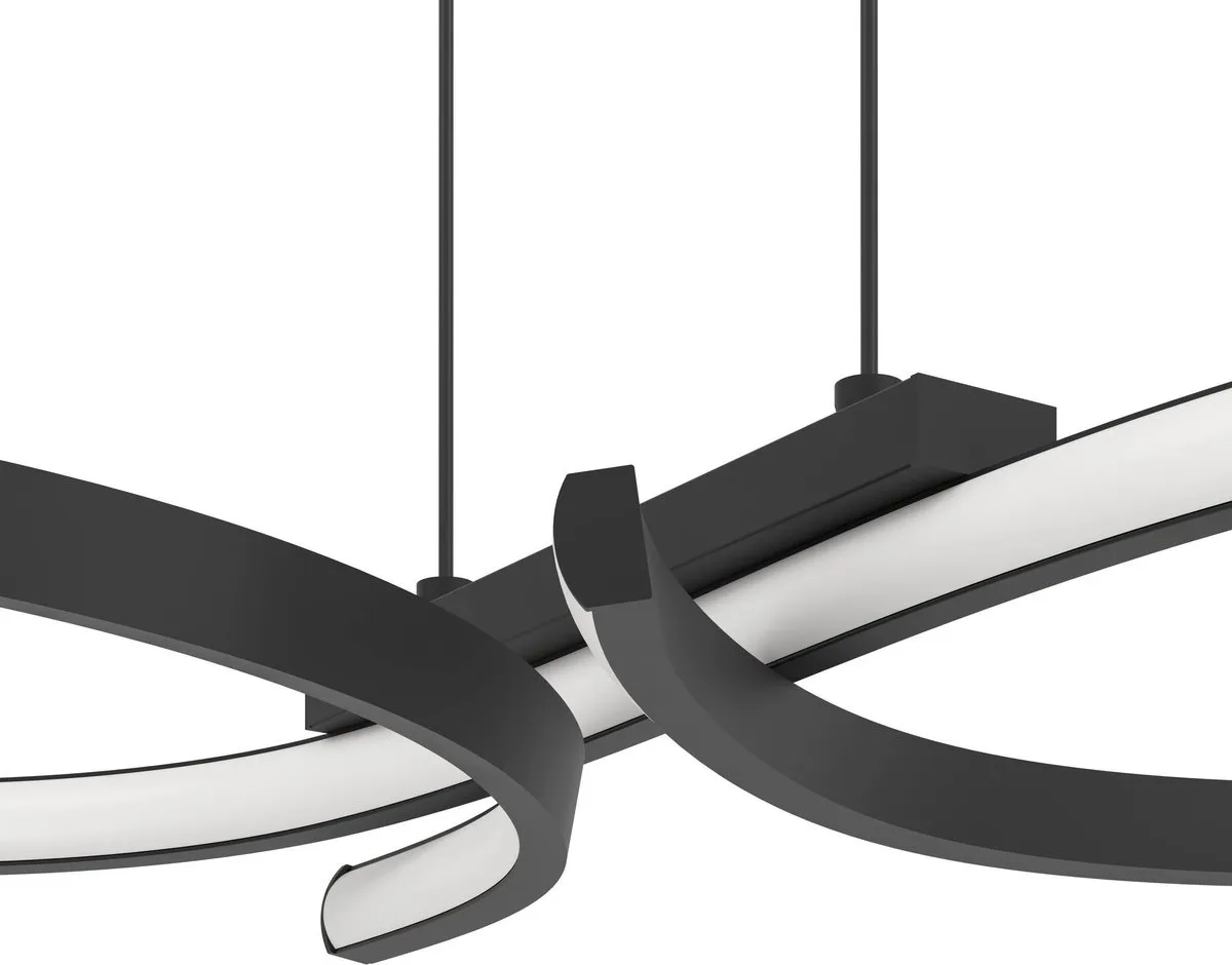 Eglo Serpins Hanglamp LED 66cm - Zwart/Wit