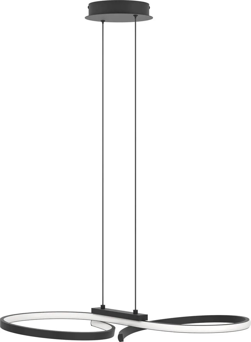 Eglo Serpins Hanglamp LED 66cm - Zwart/Wit