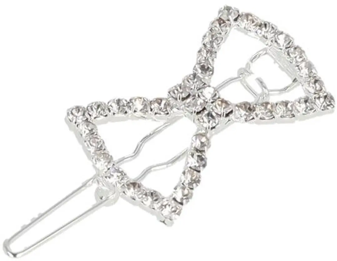 Haarsoires Haarspeld 3cm - Strass Steentjes Zilver