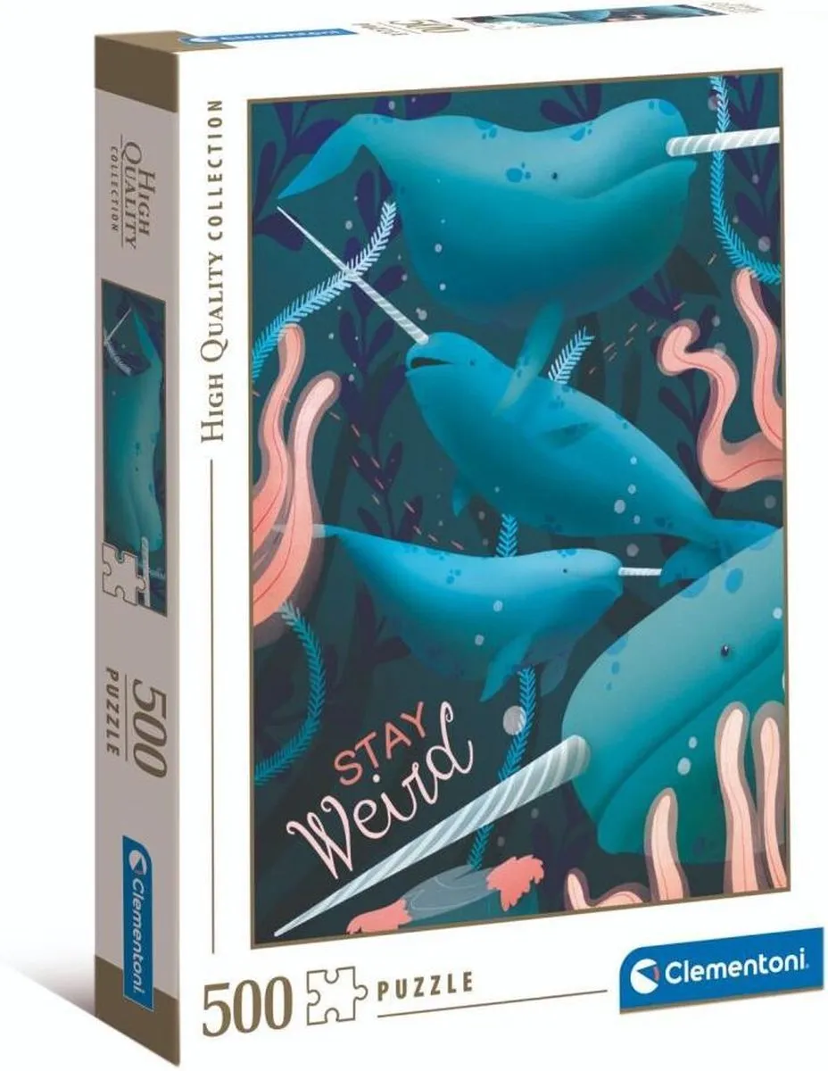 Clementoni Narwals Puzzel 500 Stukjes - Kleurenmix