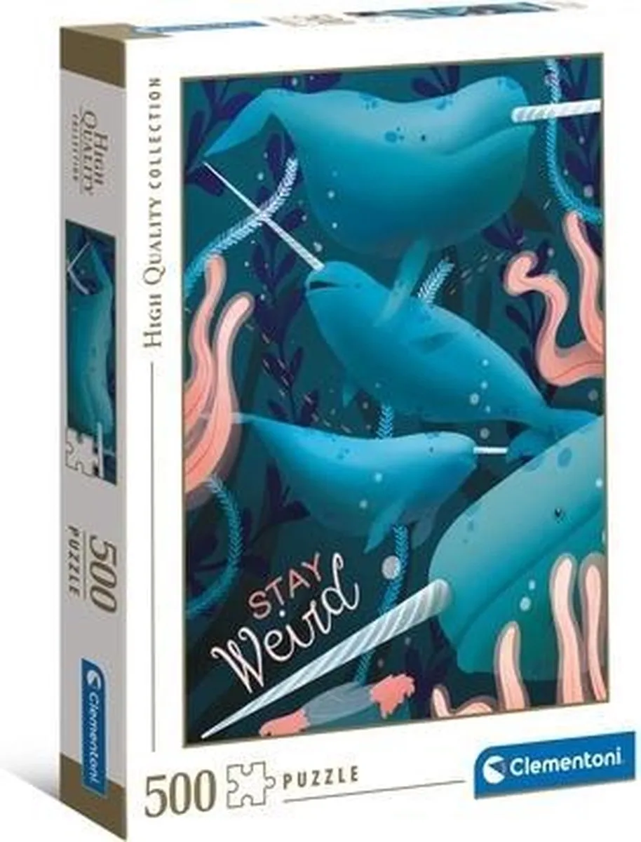 Clementoni Narwals Puzzel 500 Stukjes - Kleurenmix