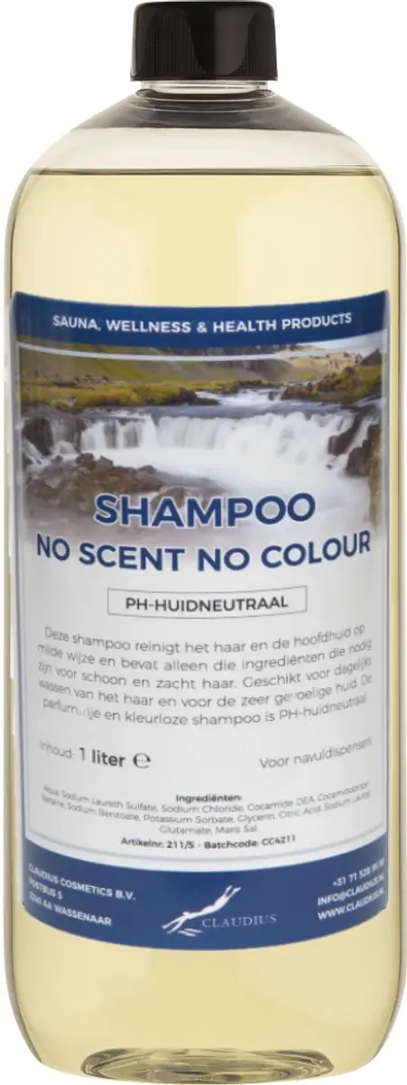 Splashbox Cosmetics Shampoo No Scent No Colour 1L
