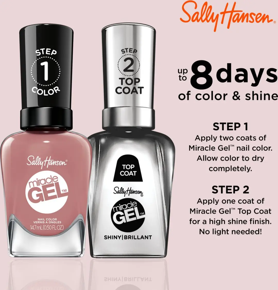 Sally Hansen Miracle Gel Nagellak 252 Rose & Shine - 1g
