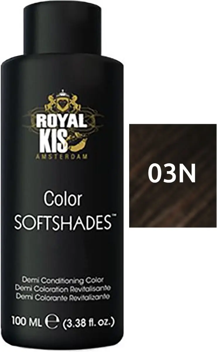 KIS Royal Softshades 150ml - Kleurspoeling 03N Donkerbruin