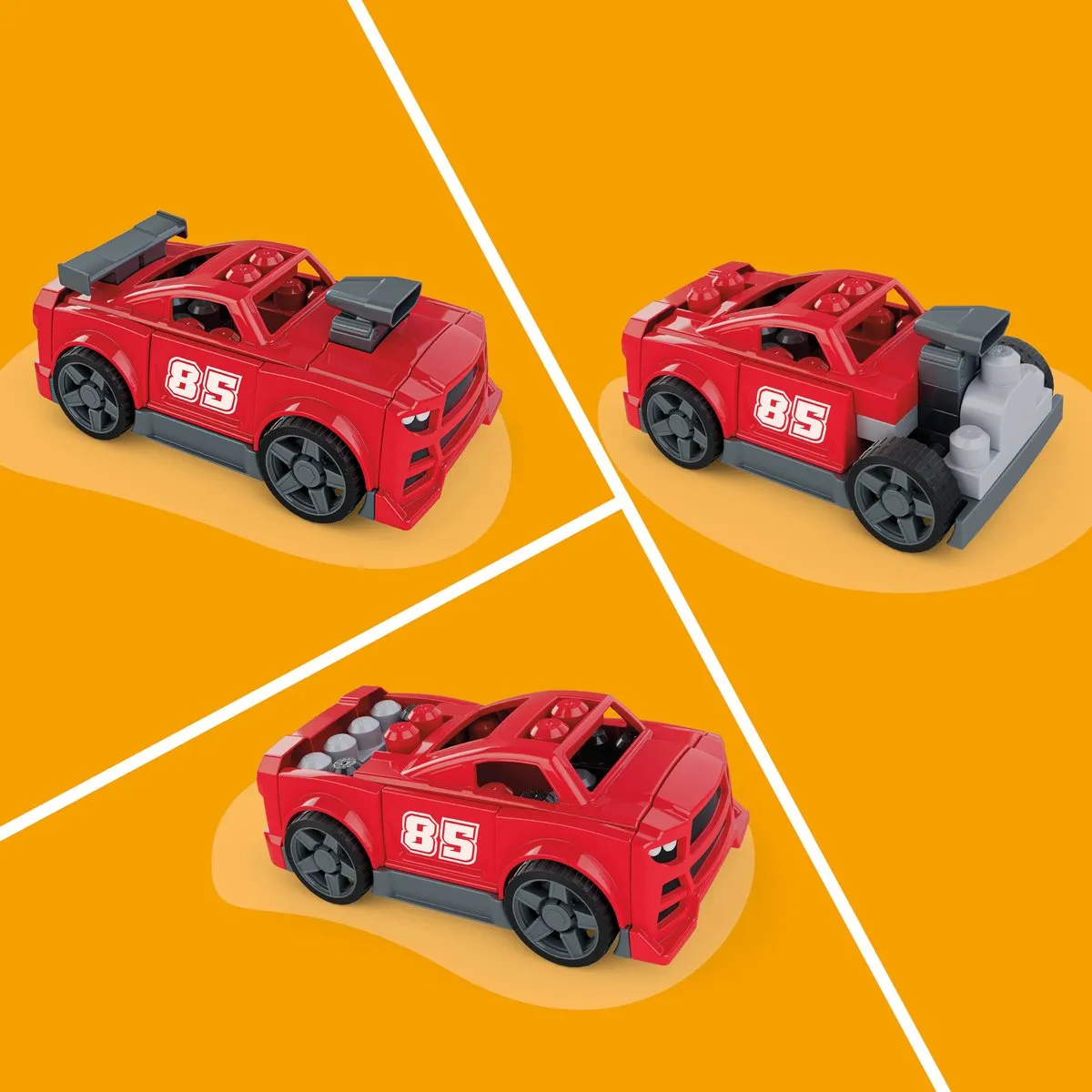 Mega Bloks Bouw- en Rijraceauto - 26 Stuks - Meerkleurig