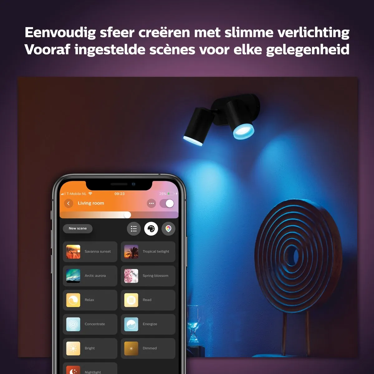 Philips Hue Fugato Opbouwspot 2-spots - Zwart