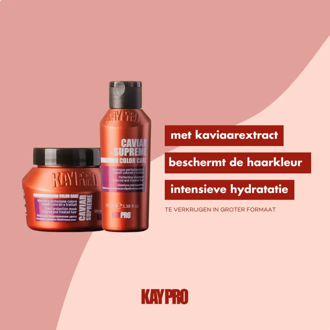 KayPro Travel Size Caviar Shampoo & Masker 100ml - 2 Stuks